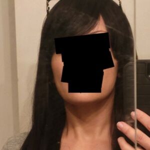 23" Human Hair "Gipson" Straight Wig with Bangs